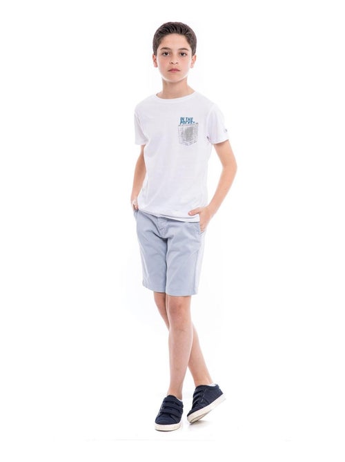 Bermuda chino slim BERKLEY garçon - Kiabi
