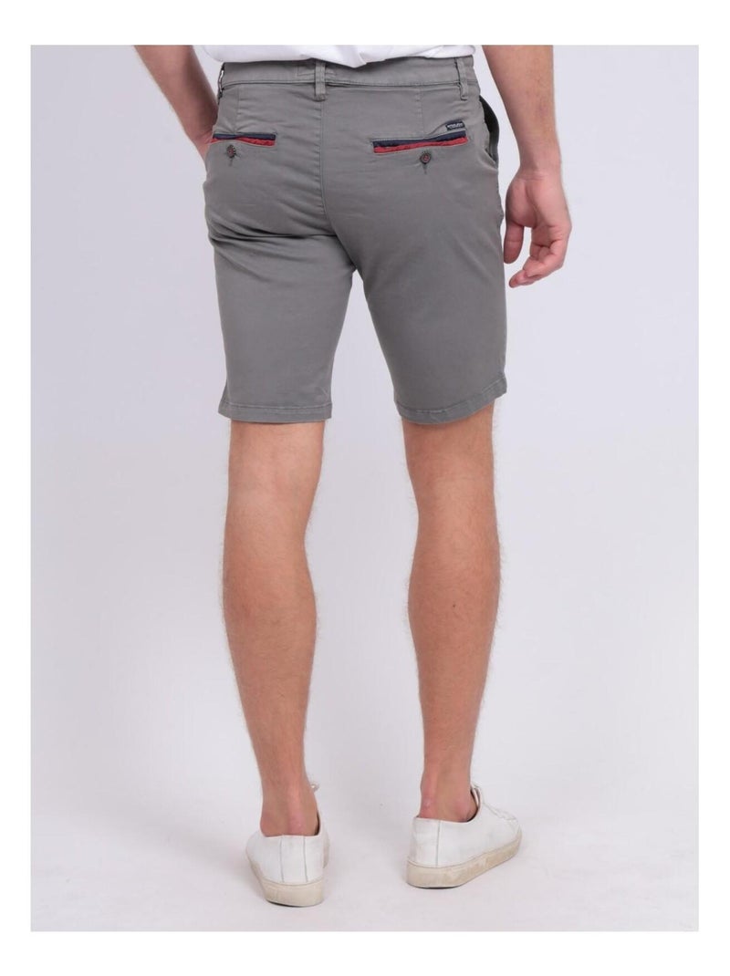 Bermuda chino slim BERKLEY Gris foncé - Kiabi