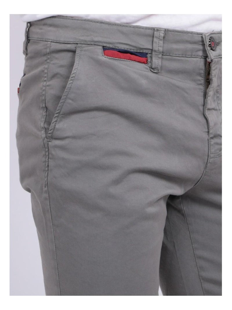 Bermuda chino slim BERKLEY Gris foncé - Kiabi