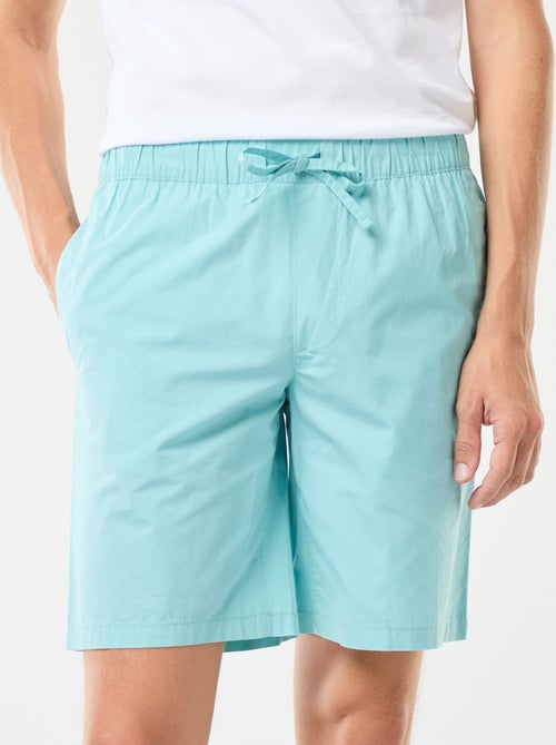 Bermuda chino uni avec cordons de serrage - Kiabi