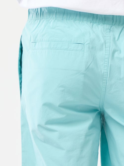 Bermuda chino uni avec cordons de serrage - Kiabi