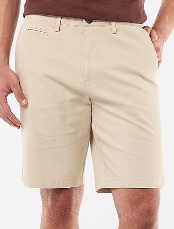 Bermuda chino uni en dobby