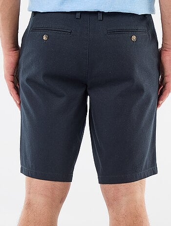 Bermuda chino uni en dobby