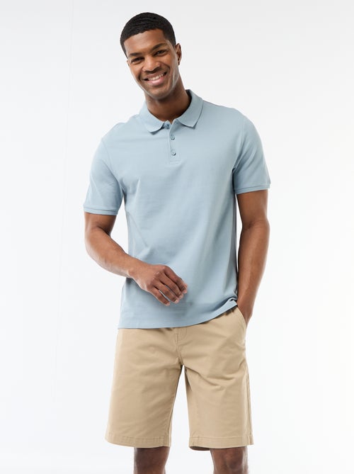 Bermuda chino uni en twill - Kiabi
