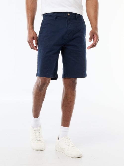Bermuda chino uni en twill - Kiabi