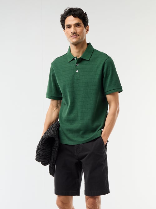Bermuda chino uni en twill - Kiabi