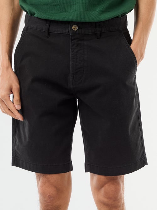 Bermuda chino uni en twill - Kiabi