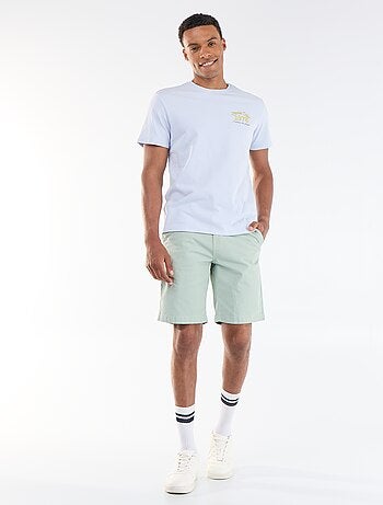 Bermuda chino uni en twill