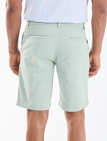 Bermuda chino uni en twill