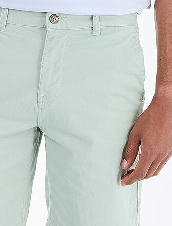 Bermuda chino uni en twill