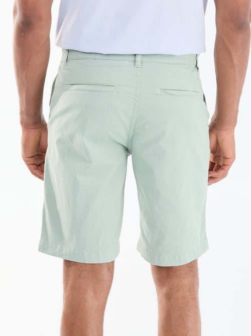 Bermuda chino uni en twill - Kiabi