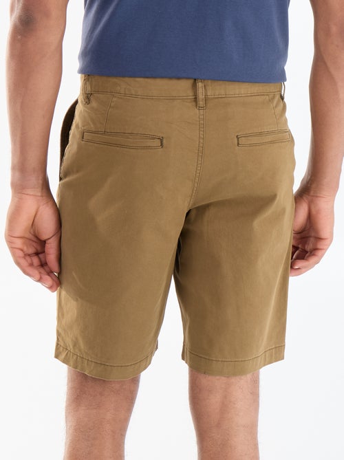 Bermuda chino uni - Kiabi