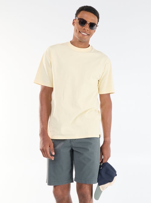Bermuda chino uni - Kiabi