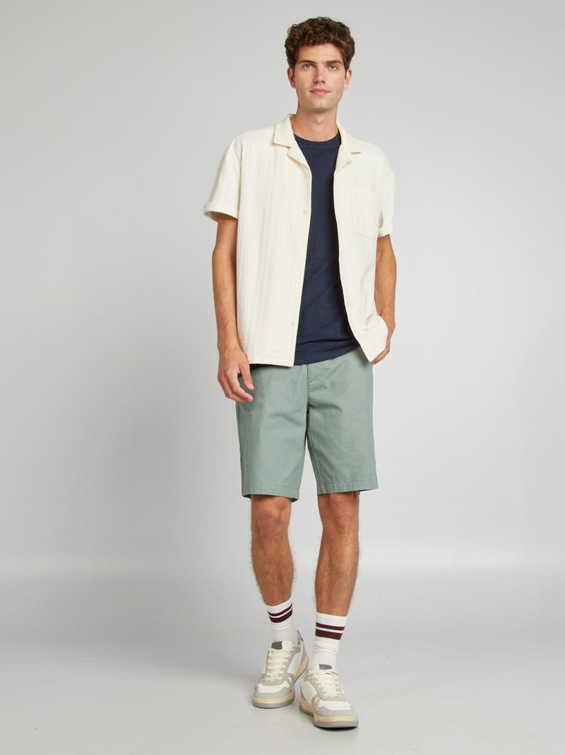Bermuda chino Vert - Kiabi
