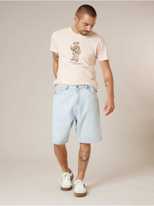 Bermuda confort homme en jean 'Deeluxe' - Kiabi