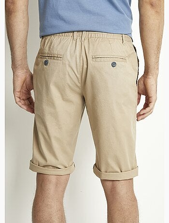 Bermuda coton ceinture élastiquée - Afibel
