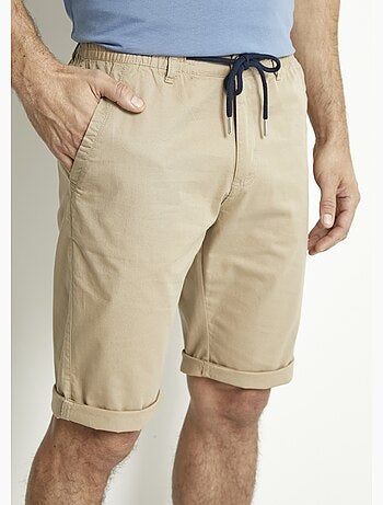 Bermuda coton ceinture élastiquée - Afibel