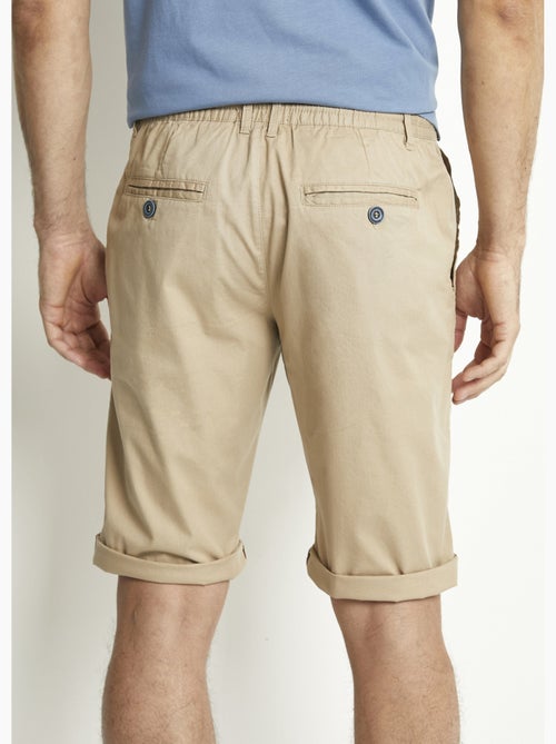 Bermuda coton ceinture élastiquée - Afibel - Kiabi