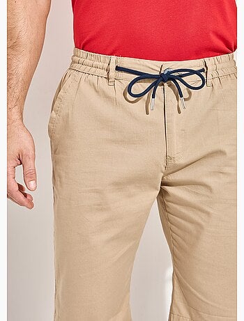 Bermuda coton ceinture élastiquée - lot de 2 - Afibel