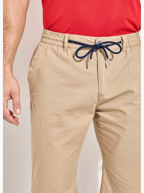 Bermuda coton ceinture élastiquée - lot de 2 - Afibel - Kiabi