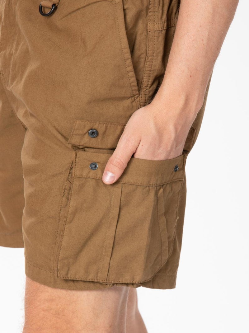 Bermuda coton coupe cargo ASHER 'Rica Lewis' Marron - Kiabi