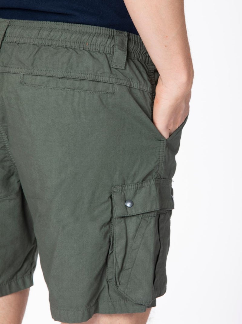 Bermuda coton coupe cargo ASHER 'Rica Lewis' Vert - Kiabi