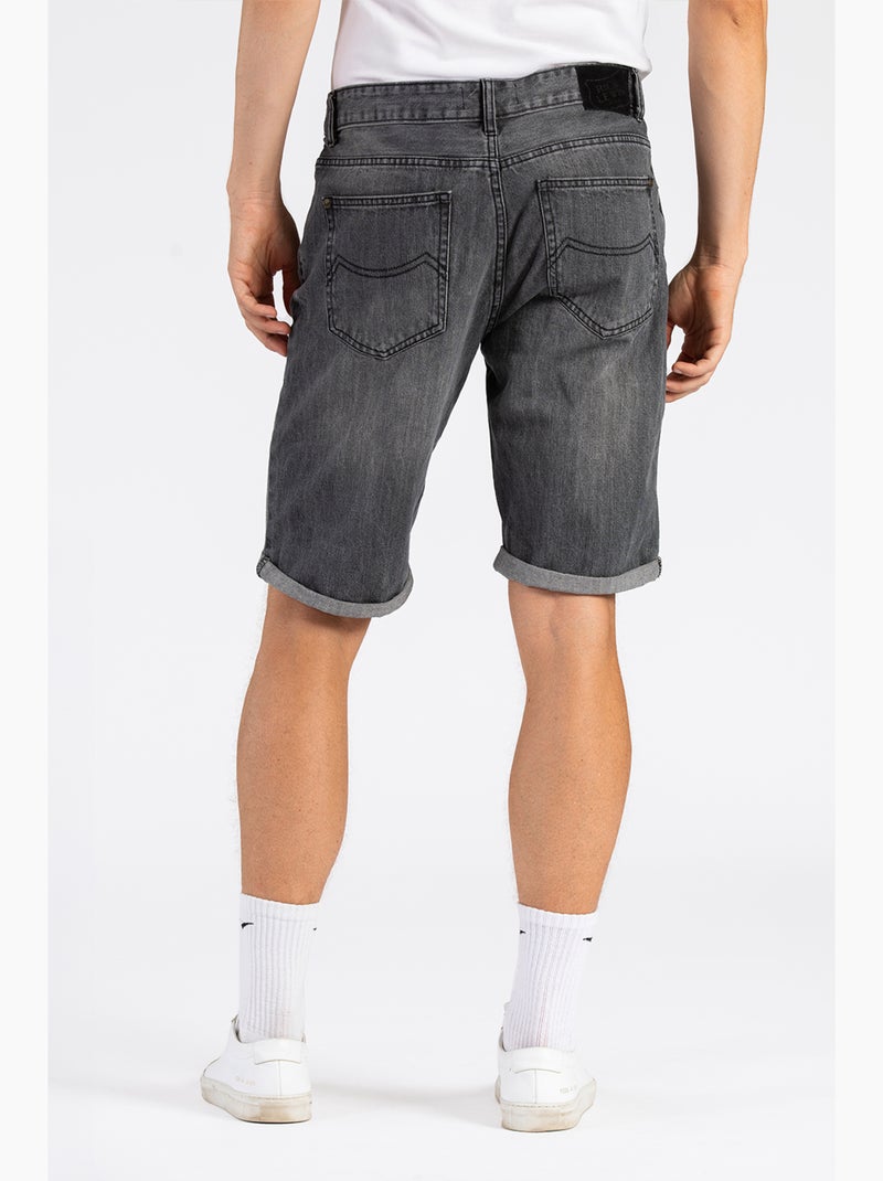 Bermuda coton coupe relax AZAD Gris - Kiabi