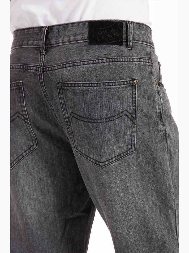 Bermuda coton coupe relax AZAD Gris - Kiabi