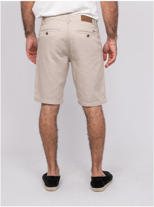 Bermuda coton slub BELKINO - Kiabi