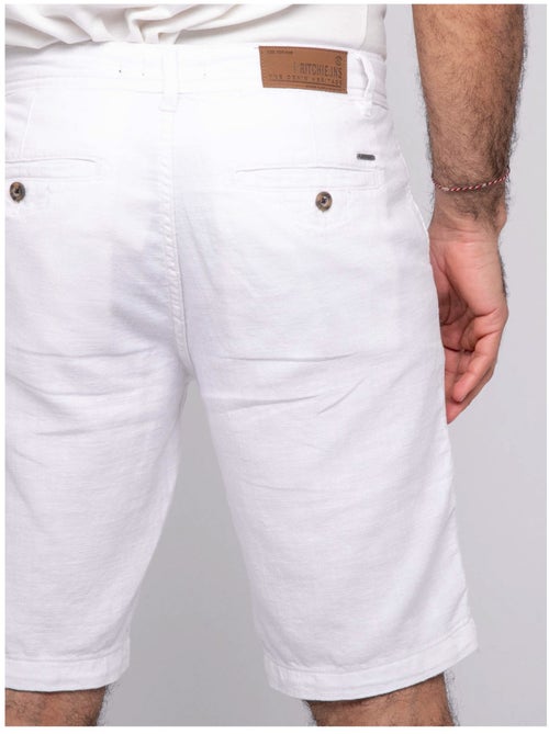Bermuda coton slub BELKINO - Kiabi
