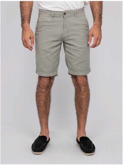 Bermuda coton slub BELKINO - Kiabi