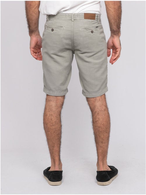 Bermuda coton slub BELKINO - Kiabi