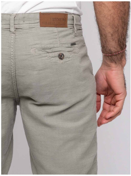 Bermuda coton slub BELKINO - Kiabi