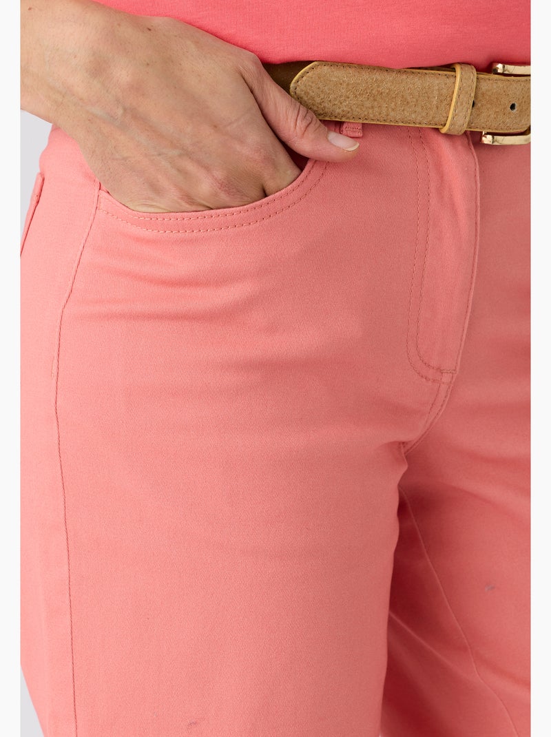 Bermuda coton stretch - Damart Corail - Kiabi