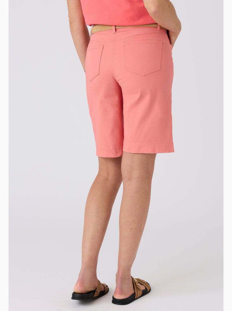 Bermuda coton stretch - Damart Corail - Kiabi