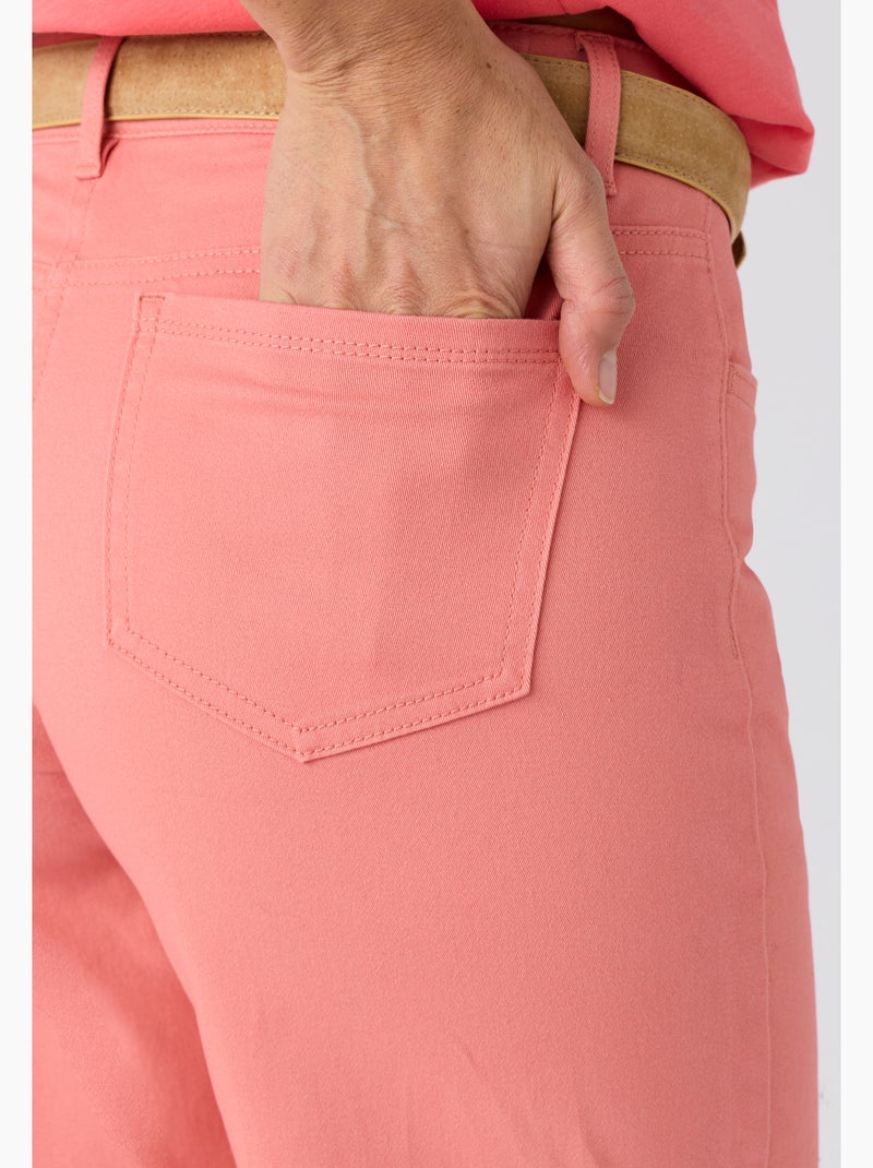 Bermuda coton stretch - Damart Corail - Kiabi