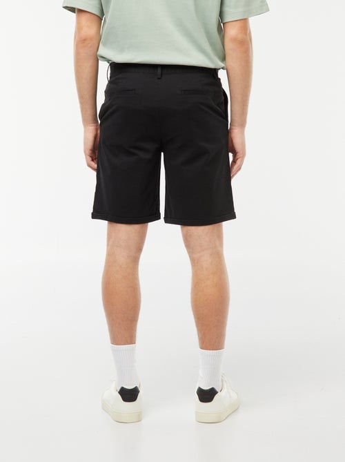 Bermuda coupe chino avec base à revers - Kiabi