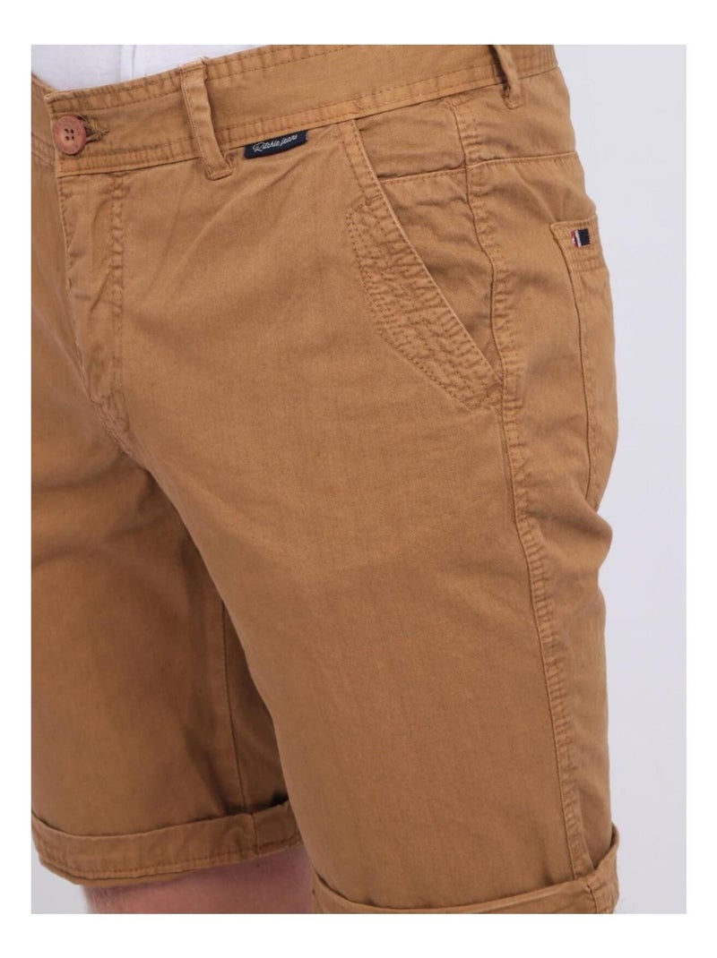 Bermuda coupe droite BROWEN Marron - Kiabi