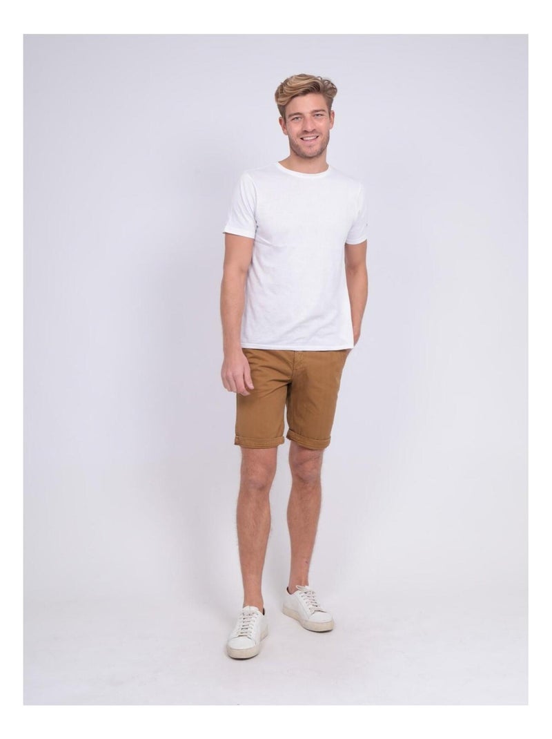 Bermuda coupe droite BROWEN Marron - Kiabi