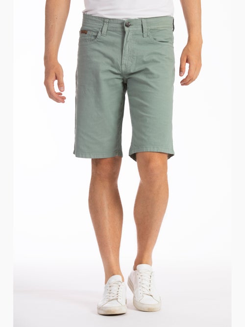Bermuda coupe droite relax toile coton GENESYX - Kiabi Bermuda coupe droite relax toile coton GENESYX - Kiabi