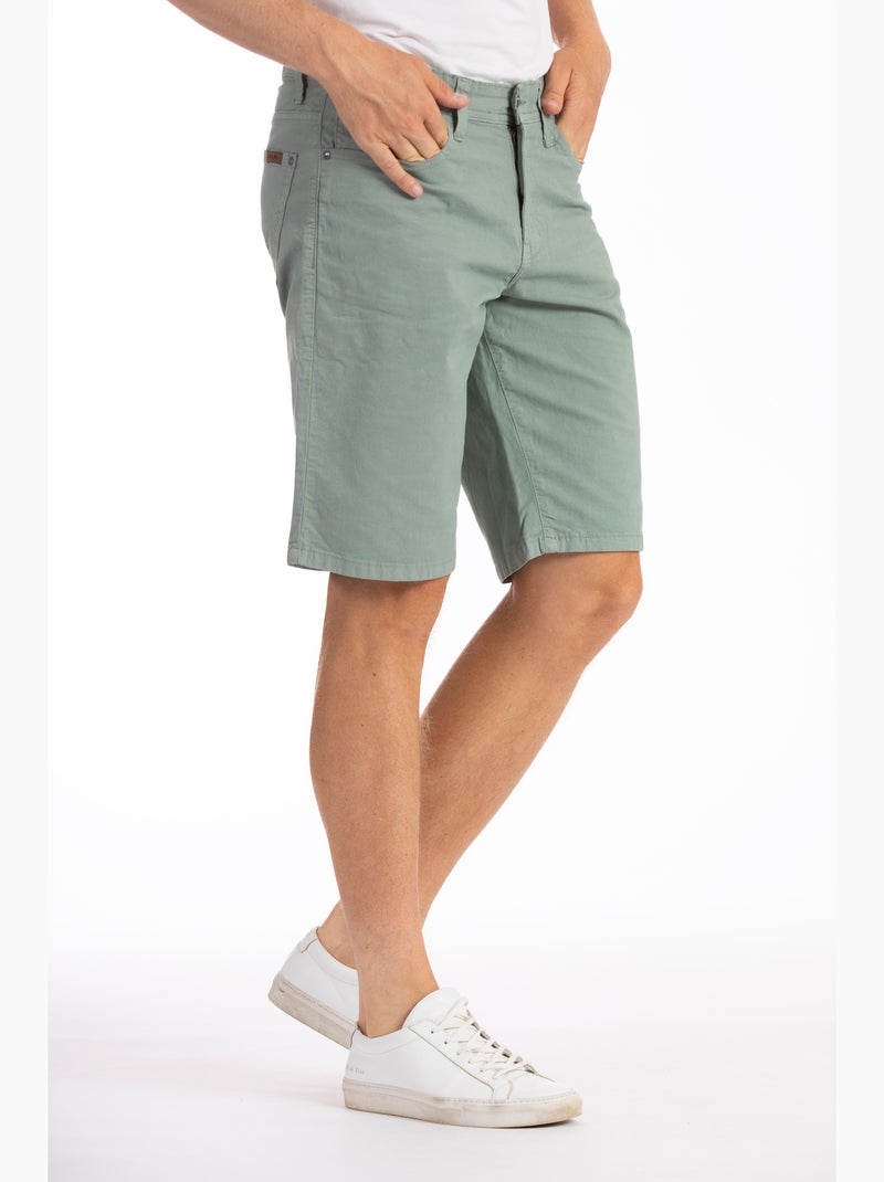 Bermuda coupe droite relax toile coton GENESYX Vert - Kiabi