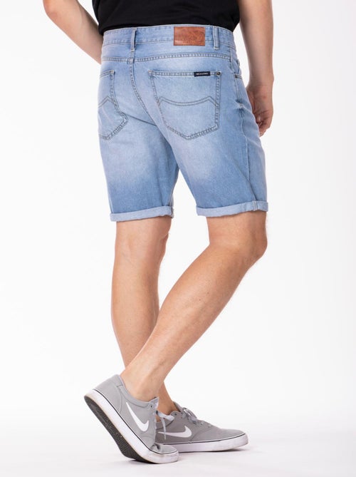 Bermuda coupe relax denim léger stone washed brossé ALI 'Rica Lewis' - Kiabi