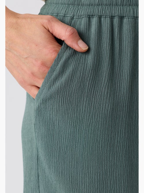 Bermuda crépon enfilable - Damart - Kiabi
