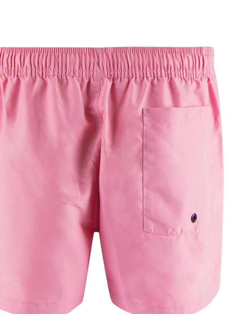 Bermuda de bain court homme Waves Rose clair - Kiabi