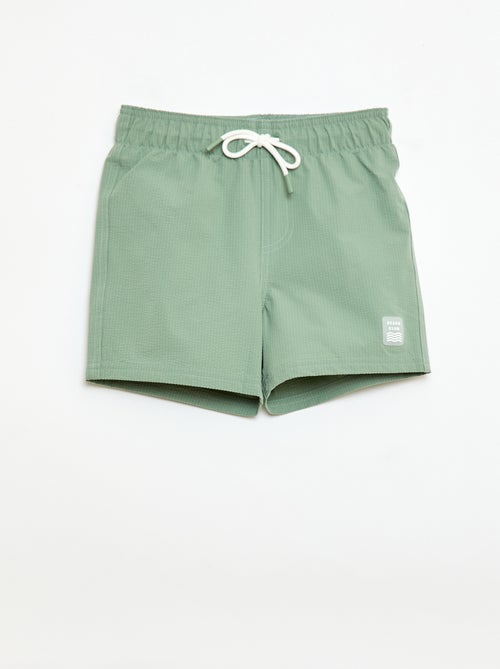 Bermuda de bain effet gaufré - Kiabi Bermuda de bain effet gaufré - Kiabi