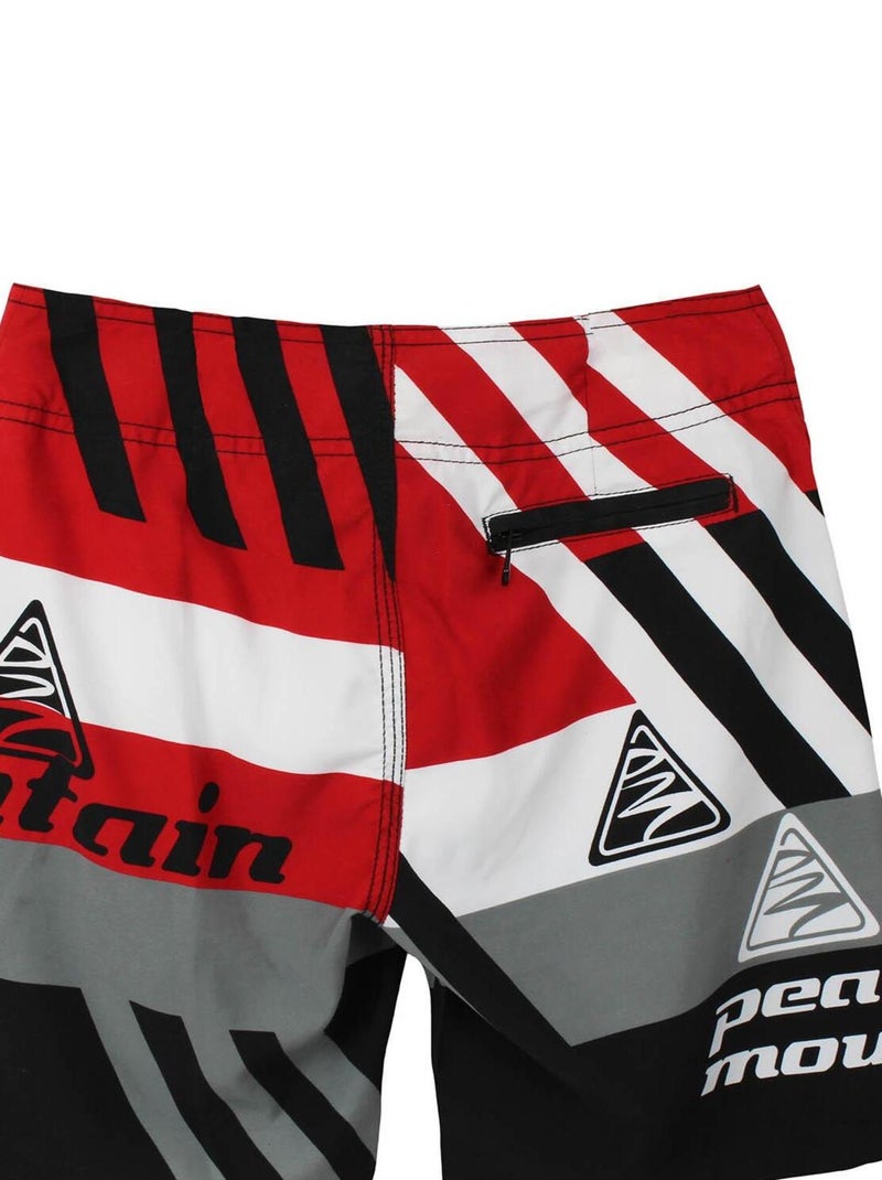 Bermuda de bain garçon ECAHITI - PEAK MOUNTAIN Rouge - Kiabi