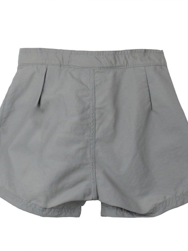Bermuda de bain garçon ECAWAI - PEAK MOUNTAIN Gris - Kiabi