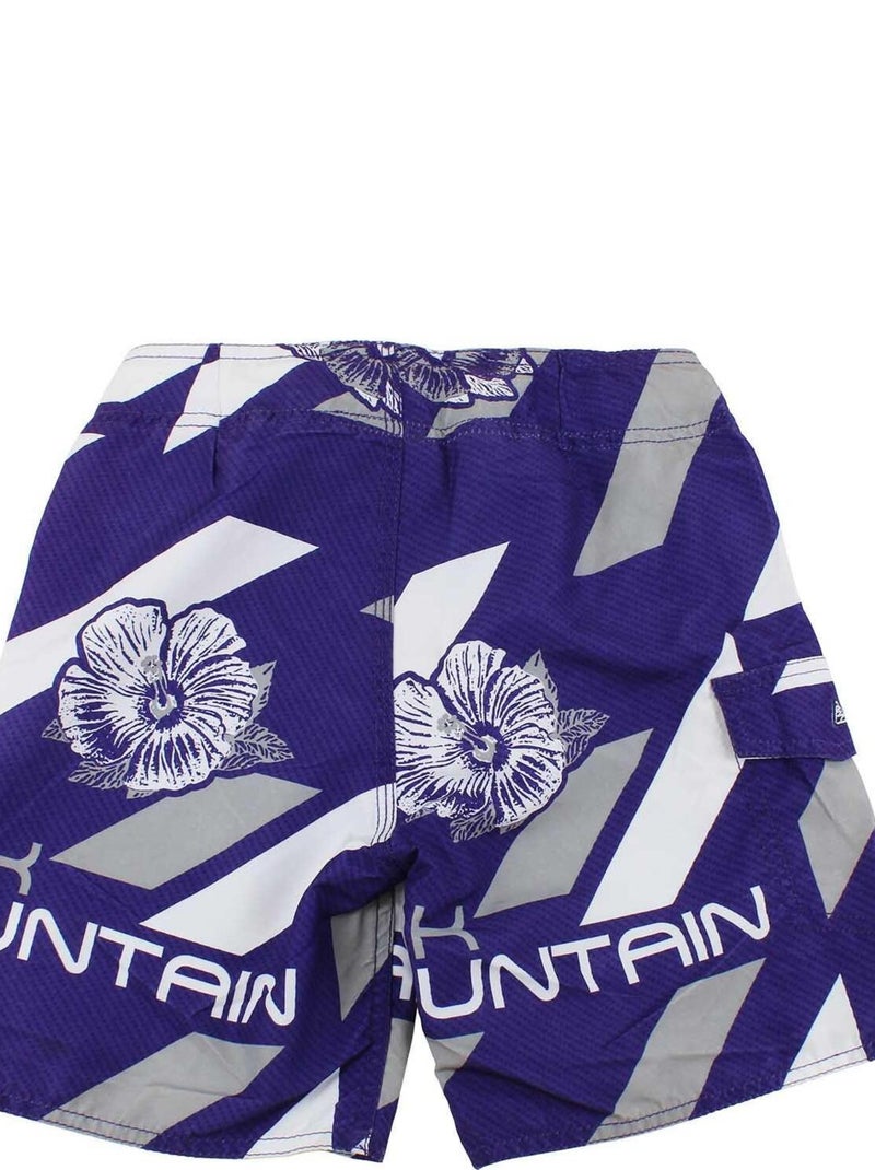 Bermuda de bain garçon ECIDJI - PEAK MOUNTAIN Violet - Kiabi
