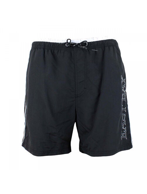 Maillot De Bain Garçon - SUN PROJECT - Noir - Imprimé Palmiers - 100