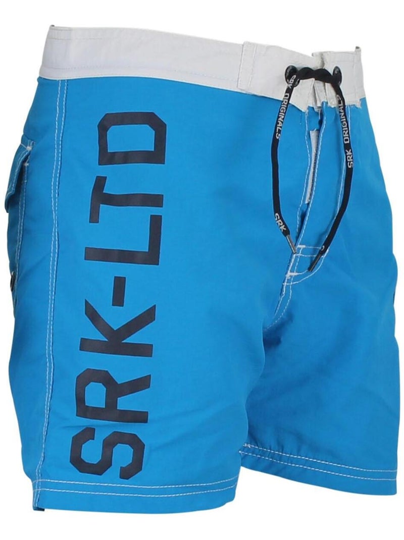 Bermuda de bain garçon ECOFRI - SRK Bleu - Kiabi